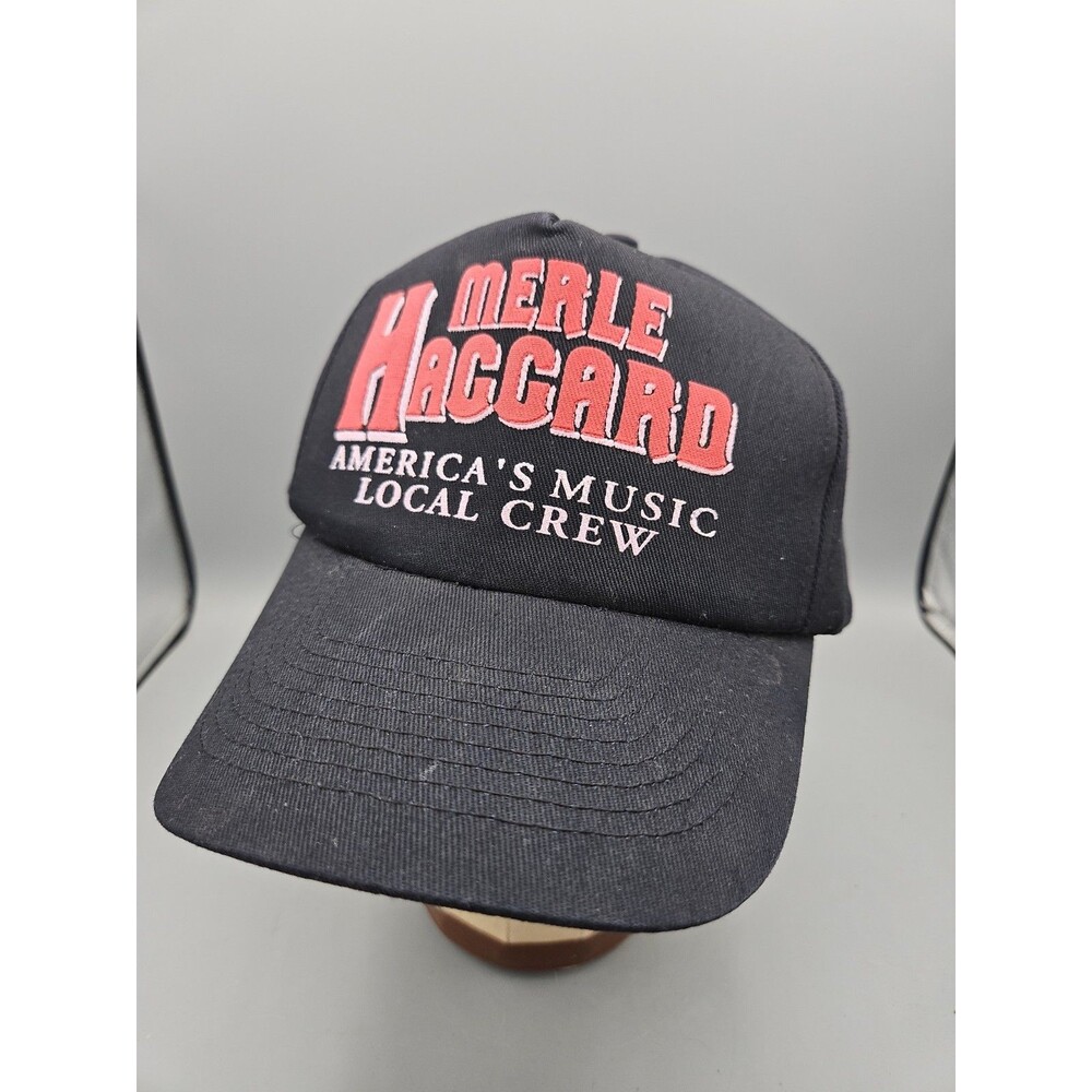 Merle Haggard Trucker Hat Country Music Concert Cap America's Music Local Crew